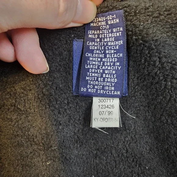 Vintage GAP Down Puffer Vest Mens Large Silver Gray 90s Bubble Vest 1999 - Picture 5 of 6